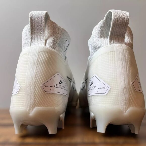 Men’s Nike Alpha Menace Elite 3 Football Cleats Sz 8 Platinum White CT66… - Picture 4 of 12
